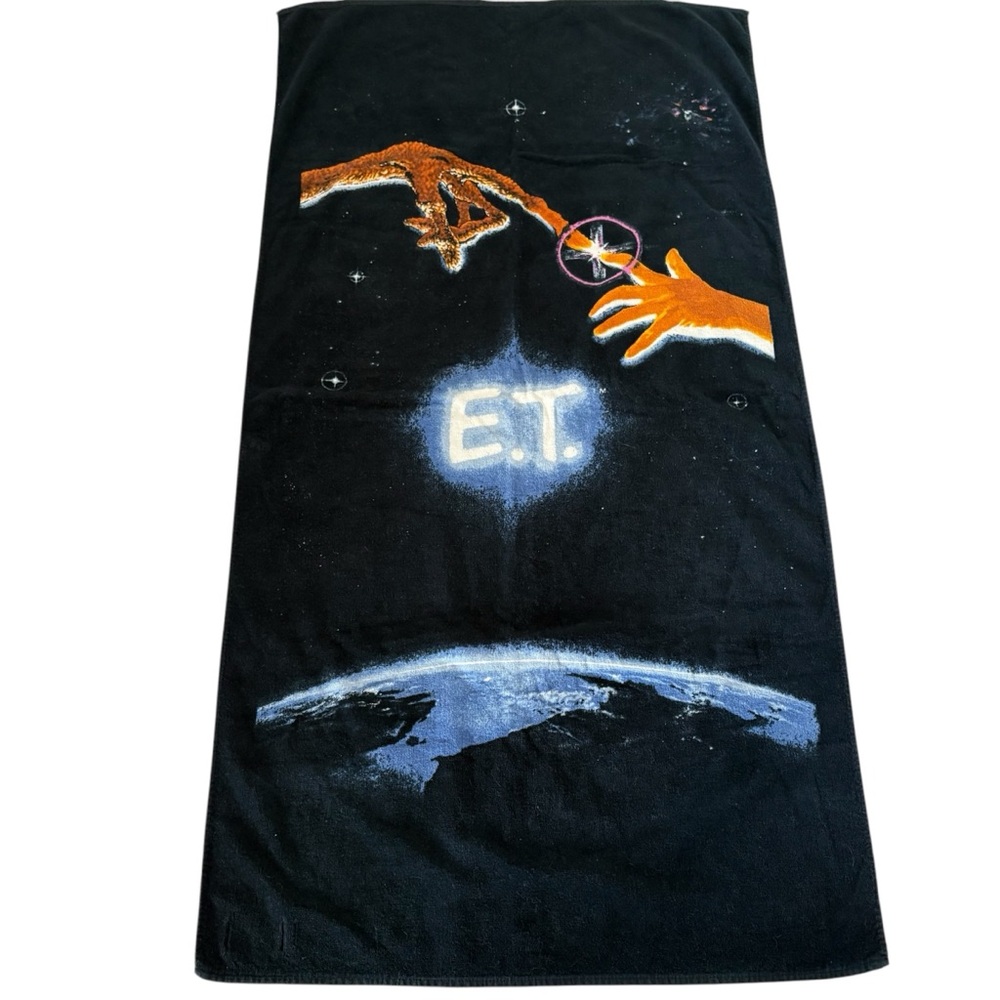 Vintage 1982 ET Movie Beach Towel Royal Terry